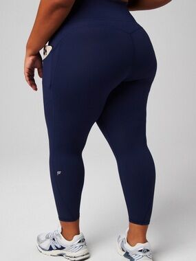 Fabletics Navy High-Waist Pocket Leggings